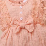 0-18-Months-Newborn-Baby-Girl-Plain-Soft-Bodysuit-Lace-Flared-Sleeve-Summer-Romper-with-Headband