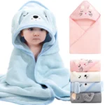 Cartoon-Animal-Baby-Bath-Towels-Soft-Newborn-Hooded-Towel-Blanket-Toddler-Bathrobe-Warm-Sleeping-Swaddle-Wrap